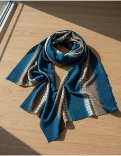 Pashmina Chal Esfumada Azul... 2