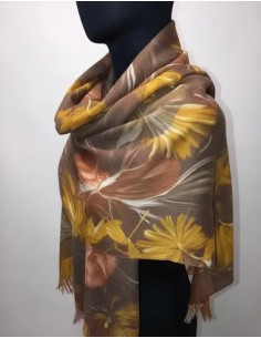 Pashmina Chal Floreada...