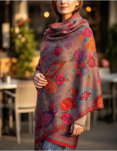 Pashmina Bufandon Floreada Multicolor...