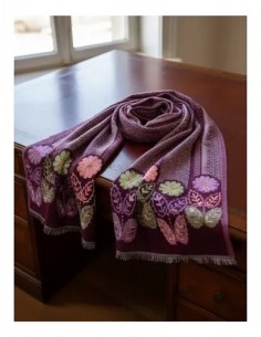 Pashmina Floreada Pura Lana... 2