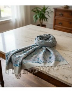 Pashmina Floreada Pura Lana... 2
