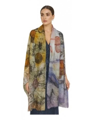 Pashmina Bufanda Pura Lana Multicolor...
