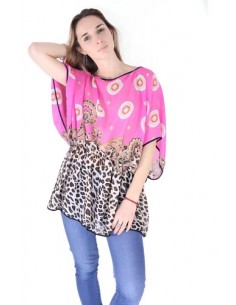 Blusa Atigrada Fucsia... 2