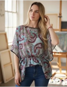 Blusa Atigrada Estampada...