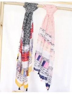 Chal Estampado Con Flecos... 2