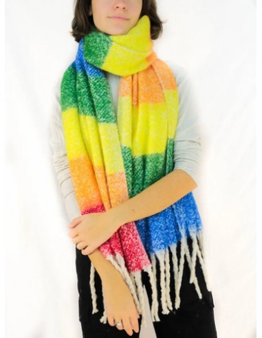 Bufandon Pashmina Rayada Multicolor...