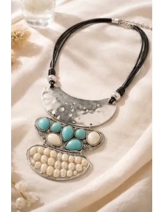 Collar Cordones Con Simil...