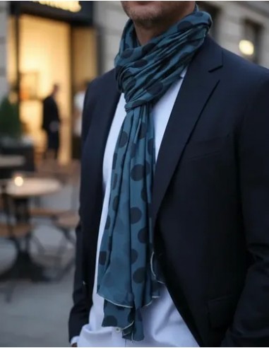Pashmina Chal Italiana Con Lunares...
