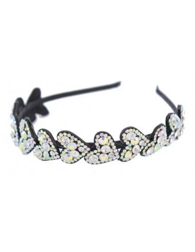 Vincha Arreglo Tiara Velvet Corazones...