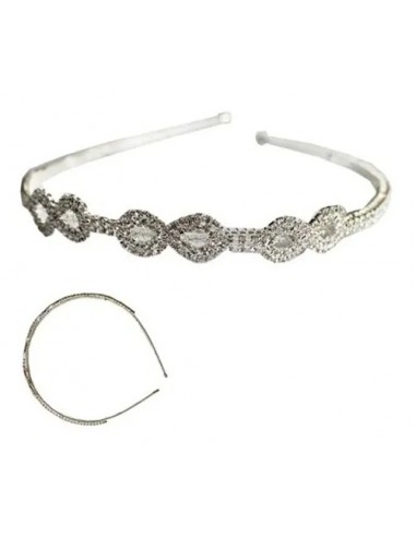 Vincha Tiara De Metal Arreglo Strass...
