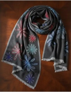Pashmina Pura Lana Bordada... 2