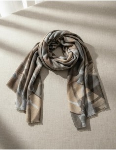 Pashmina Italiana A Cuadros...