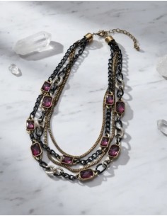 Collar Corto Cadena Con...