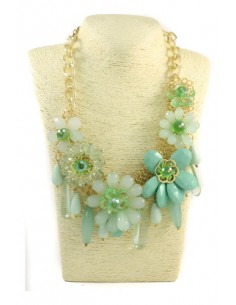 Collar Corto Petalos Y Flor... 2