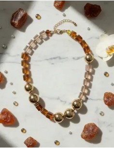 Collar Corto Perlones Cubos... 2