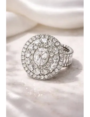 Anillo Cuadrado Extansible Negro