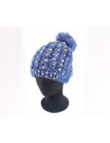 GORRO POMPON CON STRAS