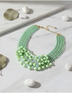 Collar Corto Perlas Color...