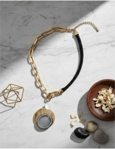 Collar Corto Cordon Cadena... 2