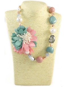Collar Corto Flor Rosa... 2