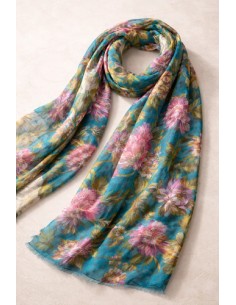Pashmina Pura Lana Turquesa... 2