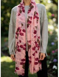 Pashmina Bufandon Lana Rosa...