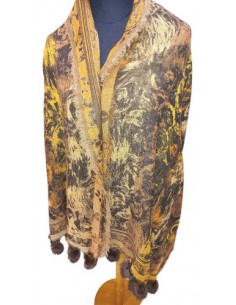 Pashmina Pura Lana Atigrada...