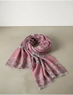 Pashmina Rombos Gris-rosa... 2