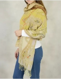 Pashmina Bordada Pura Lana... 2