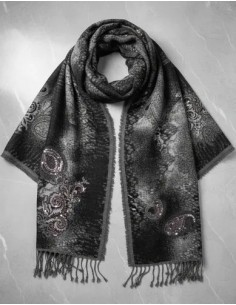Pashmina Bordada Pura Lana... 2
