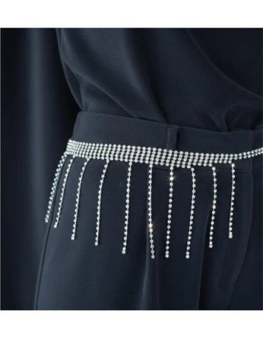 Cinto De Metal Lluvia Strass Eventos...