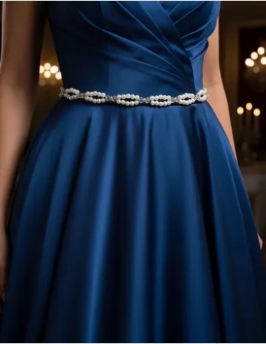 Cinto De Metal -perlas-strass Novias...
