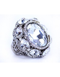 ANILLO OVALO CON STRASES