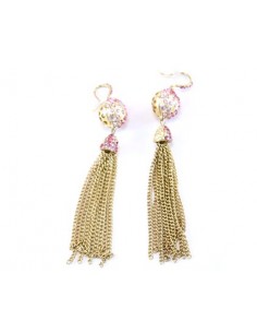 PAR DE AROS BOLITA CON...