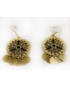 PAR DE AROS CICRCULO CON...