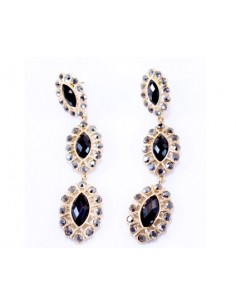 PAR DE AROS 3 OVALOS CON...