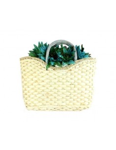 CANASTO DE PAJA ARREGLO FLORES