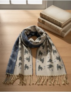 Bufanda Beige Italianas...