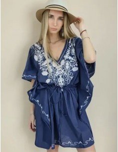 Vestido Camisola Blusa Azul... 2