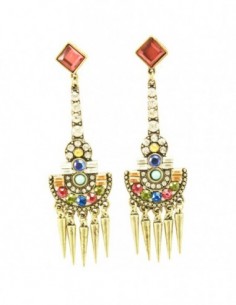 PAR DE AROS MULTICOLOR...