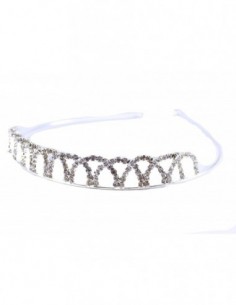 VINCHA DE METAL ONDITAS STRASS