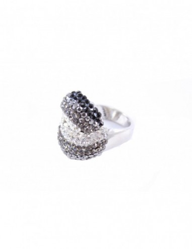 ANILLO ENTRELAZADO STRASS DEGRADEE