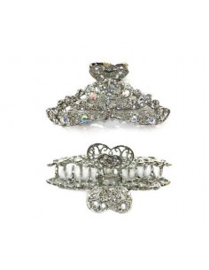 BROCHE STRASS PLATEADO