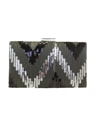 CLUTCH RECTANGULAR LENTEJUELAS ZIG ZAG