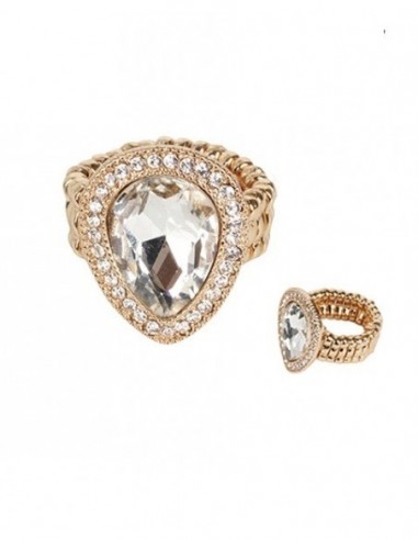 ANILLO EXTENSIBLE PIEDRA OVAL BORDE...